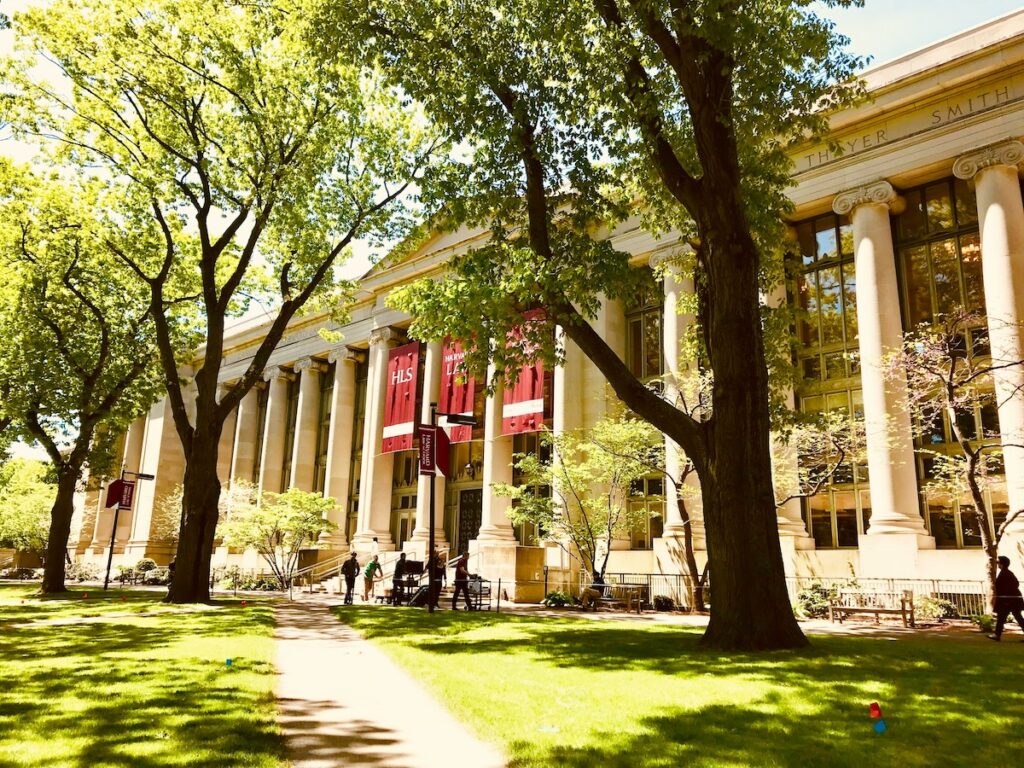 exterior of harvard law school