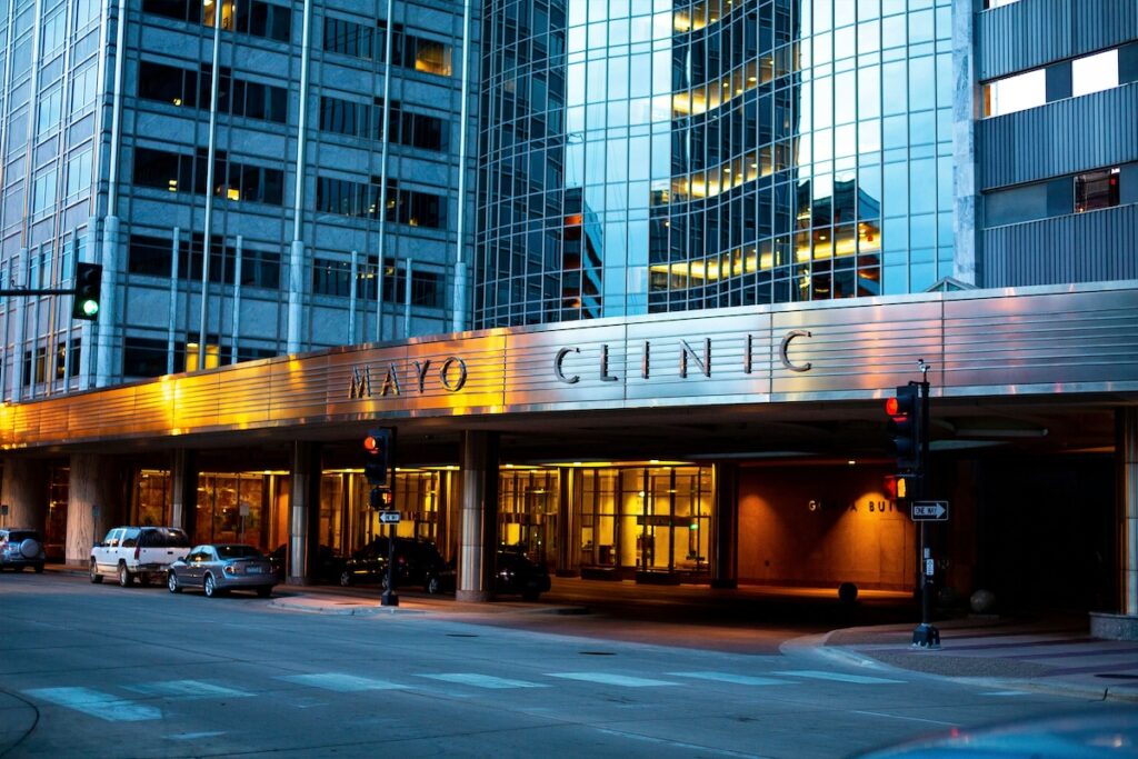 exterior of Mayo Clinic building