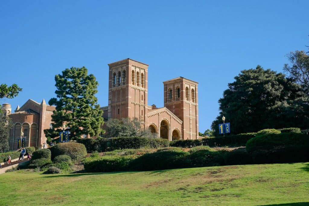 exterior of Royce Hall at UCLA