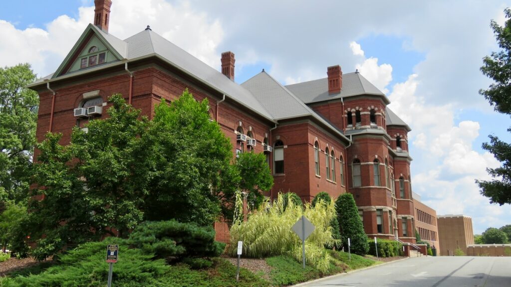 exterior of college building