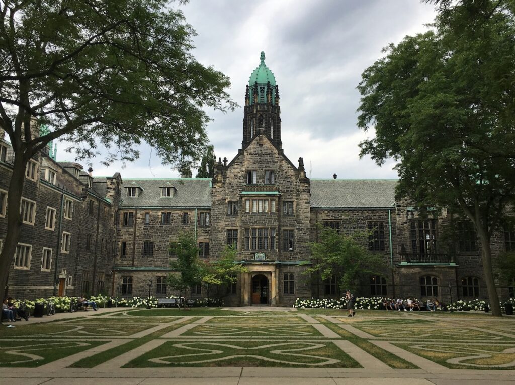 stone university building