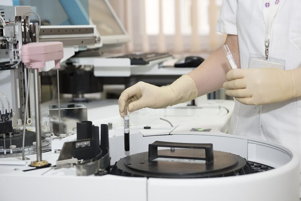 research doctor works in laboratory