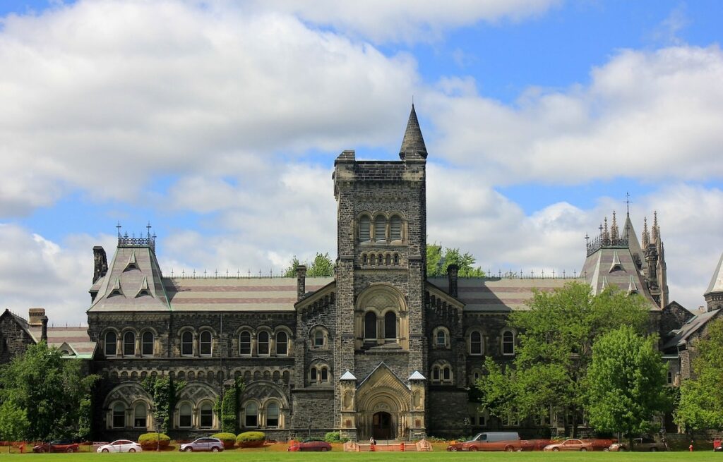 exterior of college building