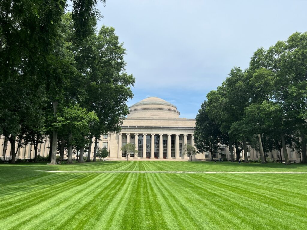 field in front of building at MIT