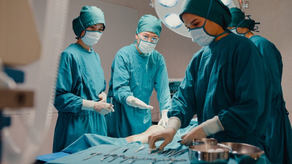 medical team preparing for surgery