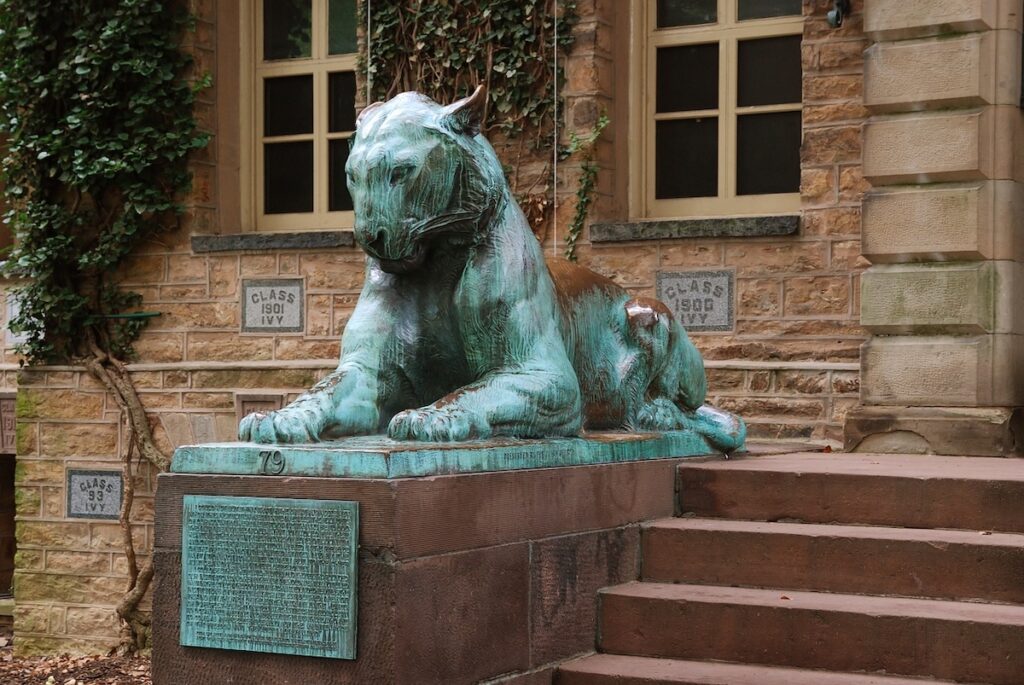statue on Princeton University campus