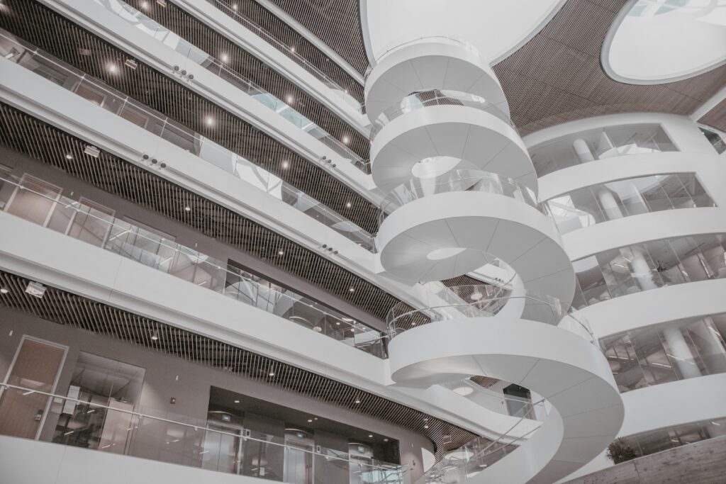 modern building on the Northeastern University campus