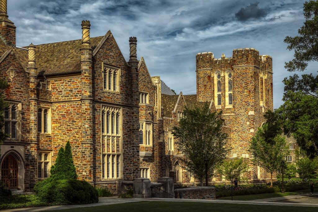 building on Duke University campus