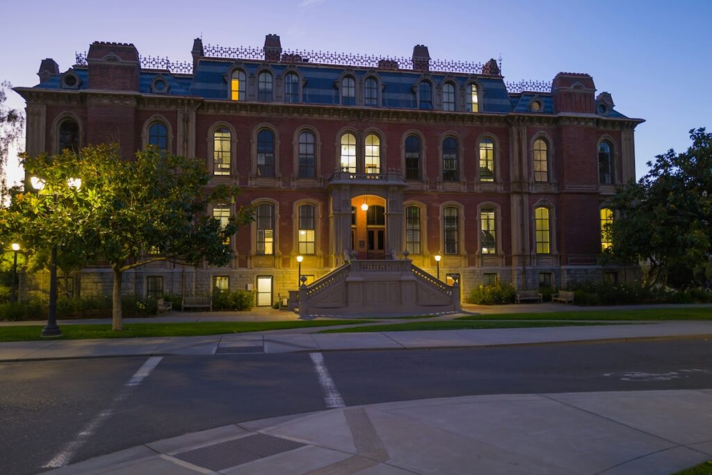 exterior of university of california building