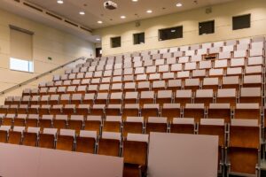 interior of university lecture hall