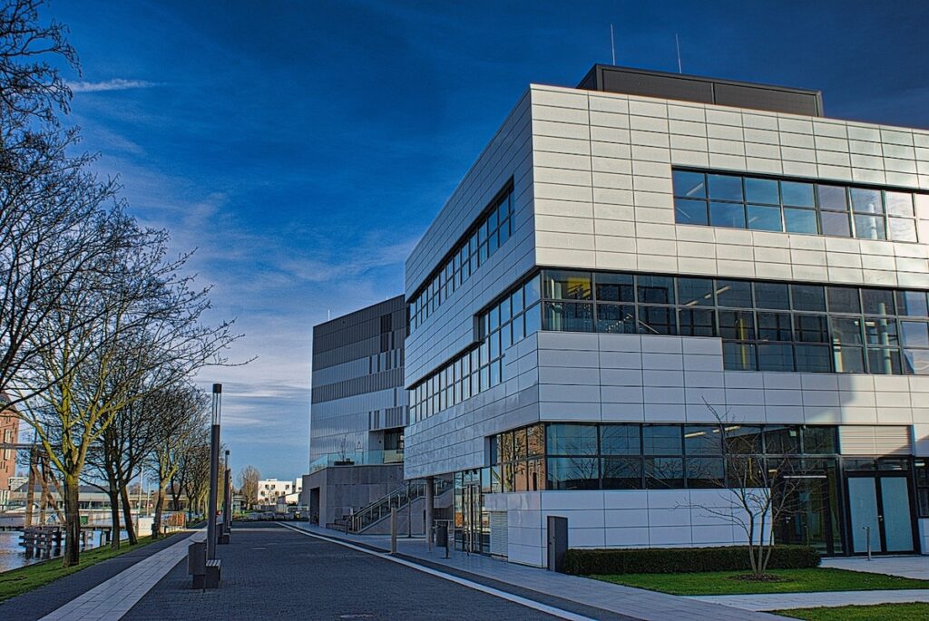modern university campus
