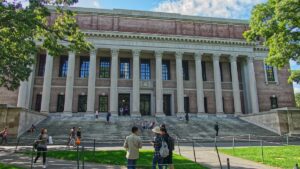 harvard university library exterior