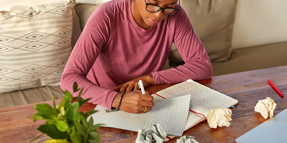 Brainstorming exercises can help you clarify your values and motivations to inspire topic ideas.