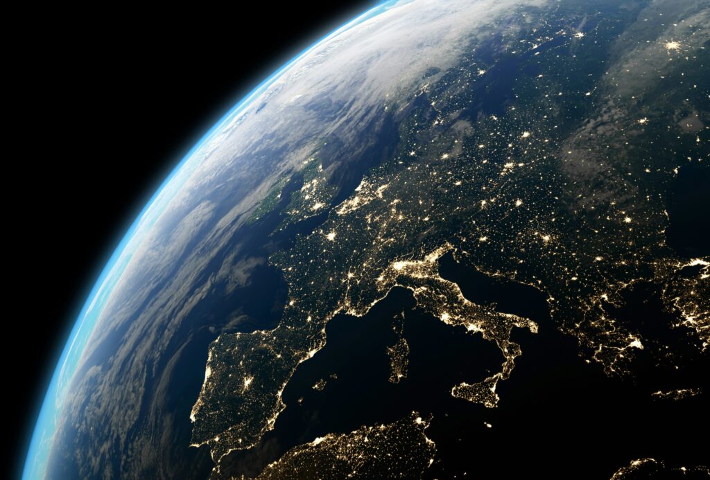 Satellite image of European Union