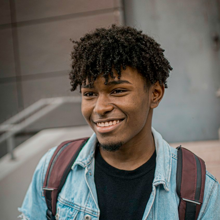 Smiling student