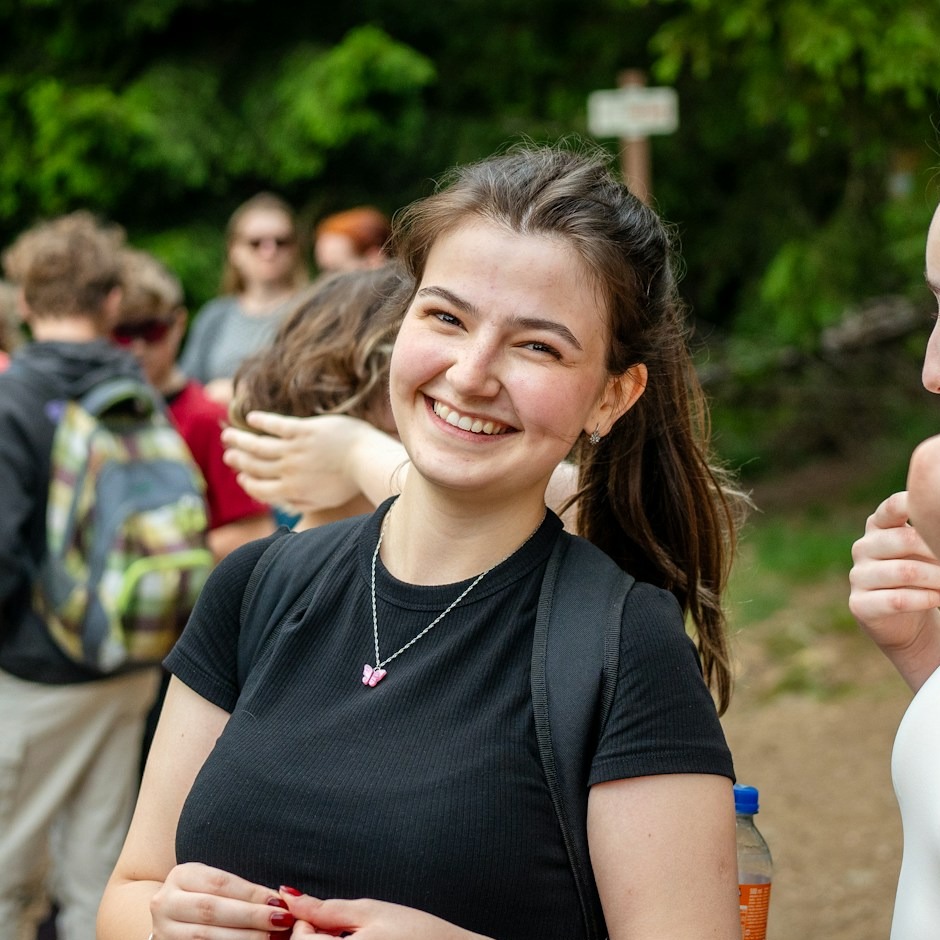 Smiling student