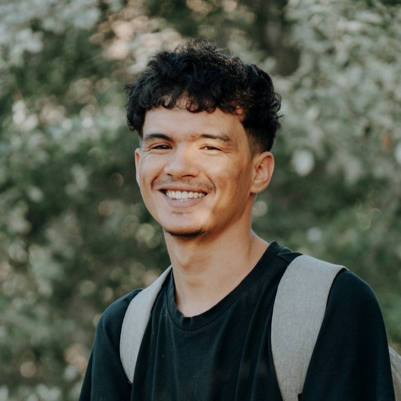 Smiling student