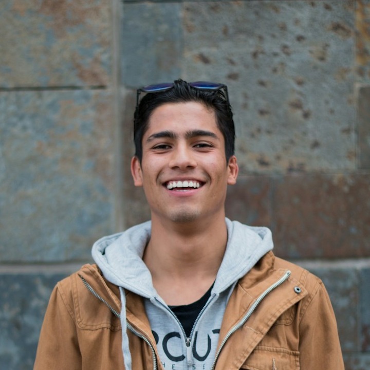Smiling student
